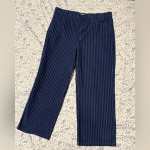 Madewell Emmett Wide Leg Pants Size 33 Blue Corduroy